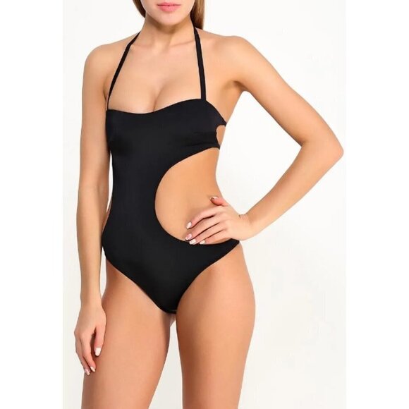 💕L'AGENT by AGENT PROVOCATEUR💕 Agata Swimsuit ~ Black Small NWT - Picture 9 of 15
